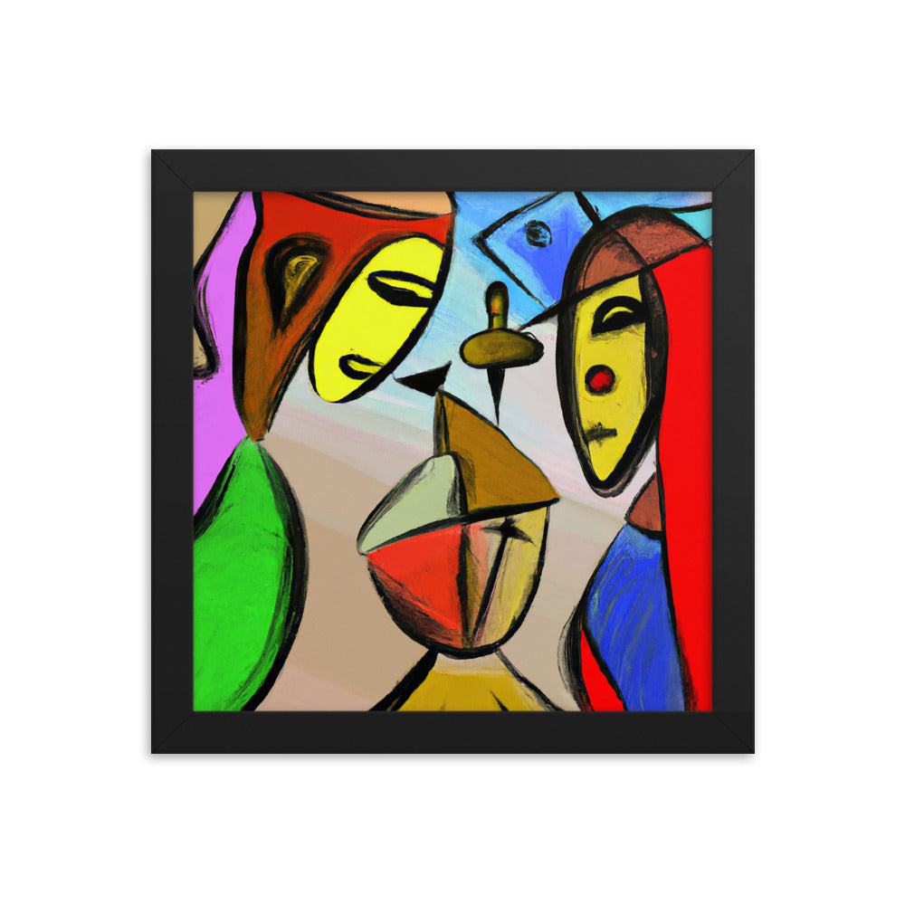 Cubism Framed photo paper poster