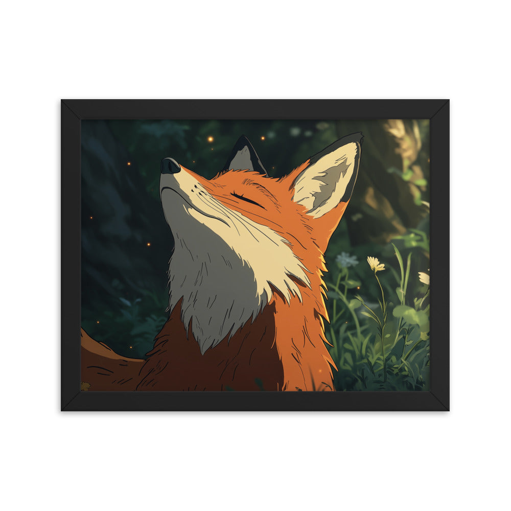 Fox 2 Framed photo paper poster