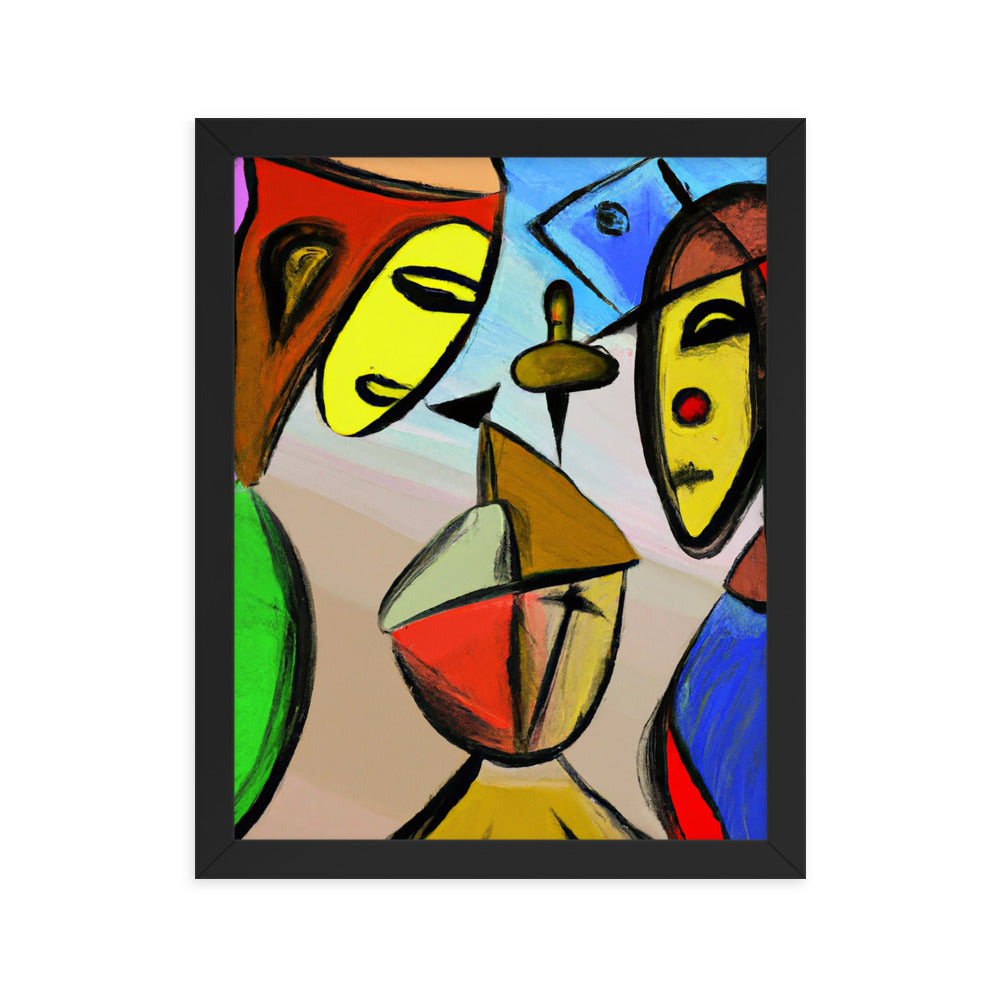 Cubism Framed photo paper poster