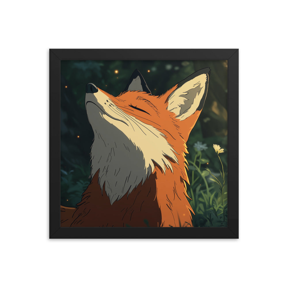 Fox 2 Framed photo paper poster