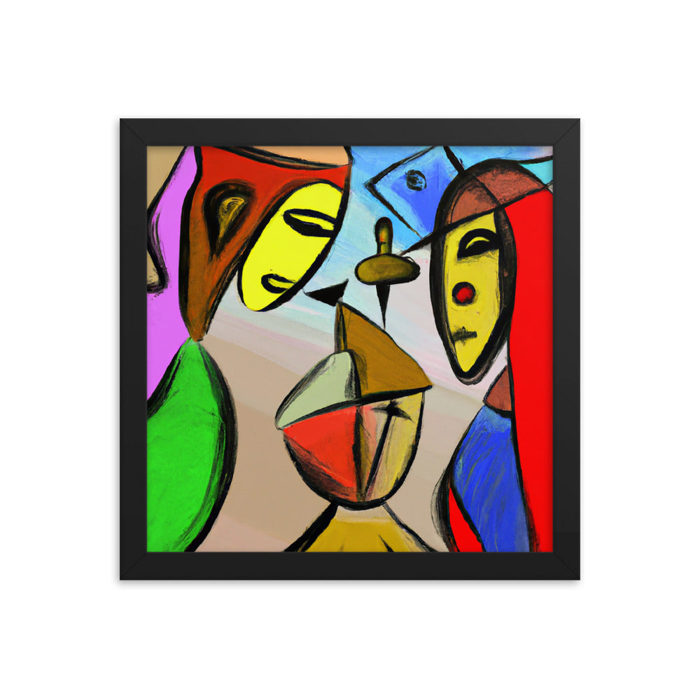 Cubism Framed photo paper poster