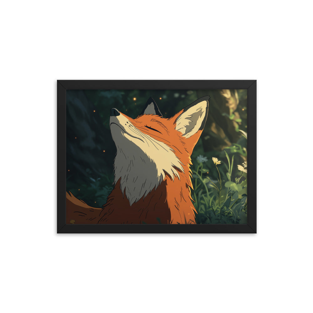 Fox 2 Framed photo paper poster