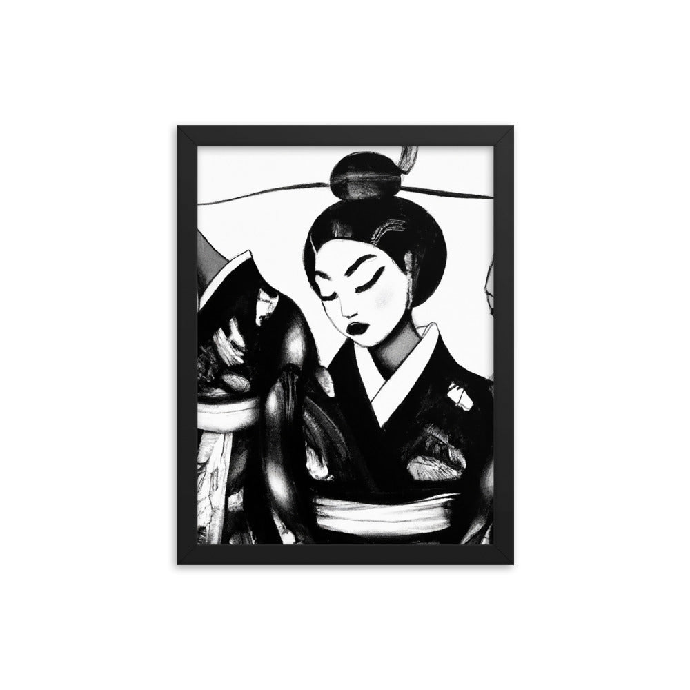 Ukiyo-e Framed photo paper poster