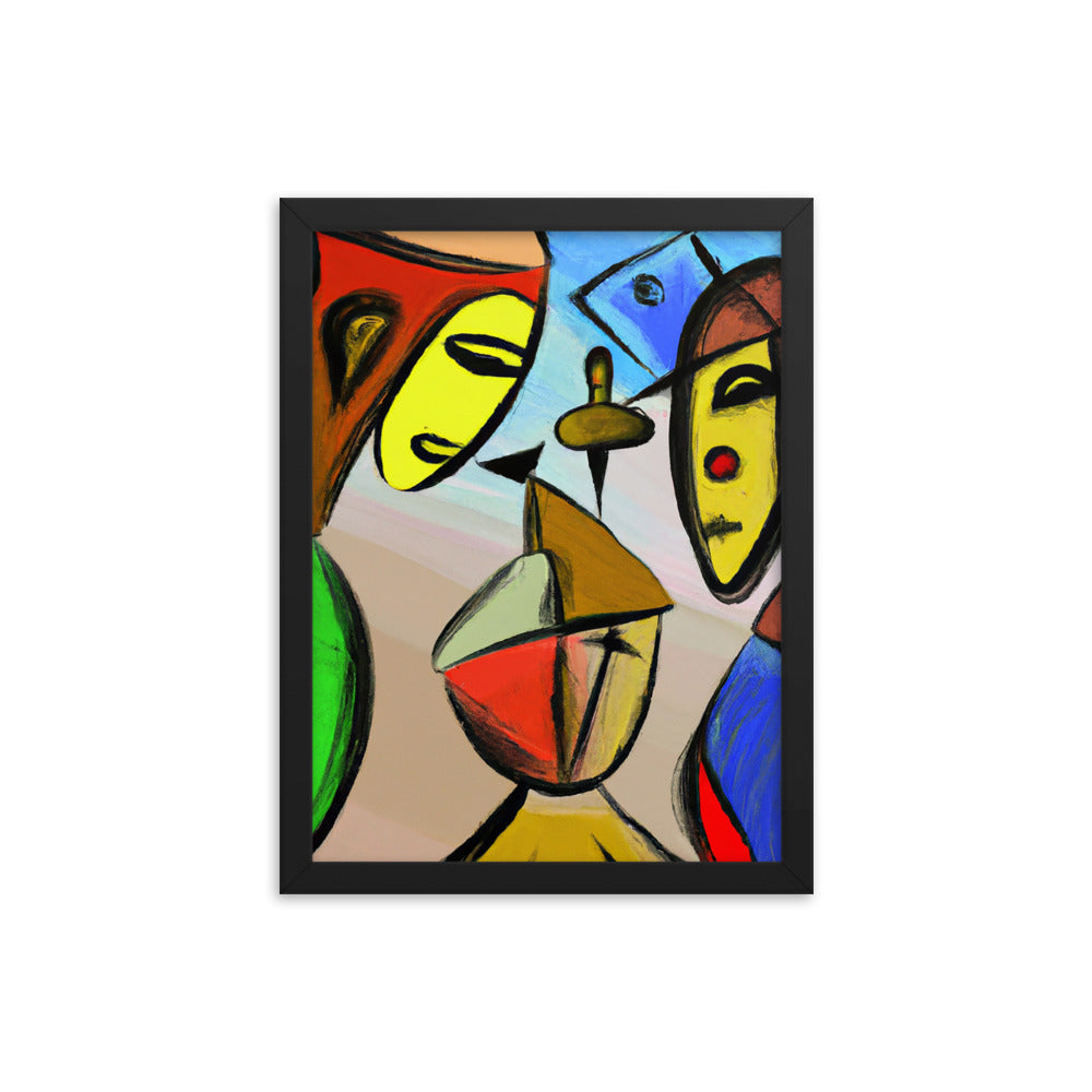 Cubism Framed photo paper poster