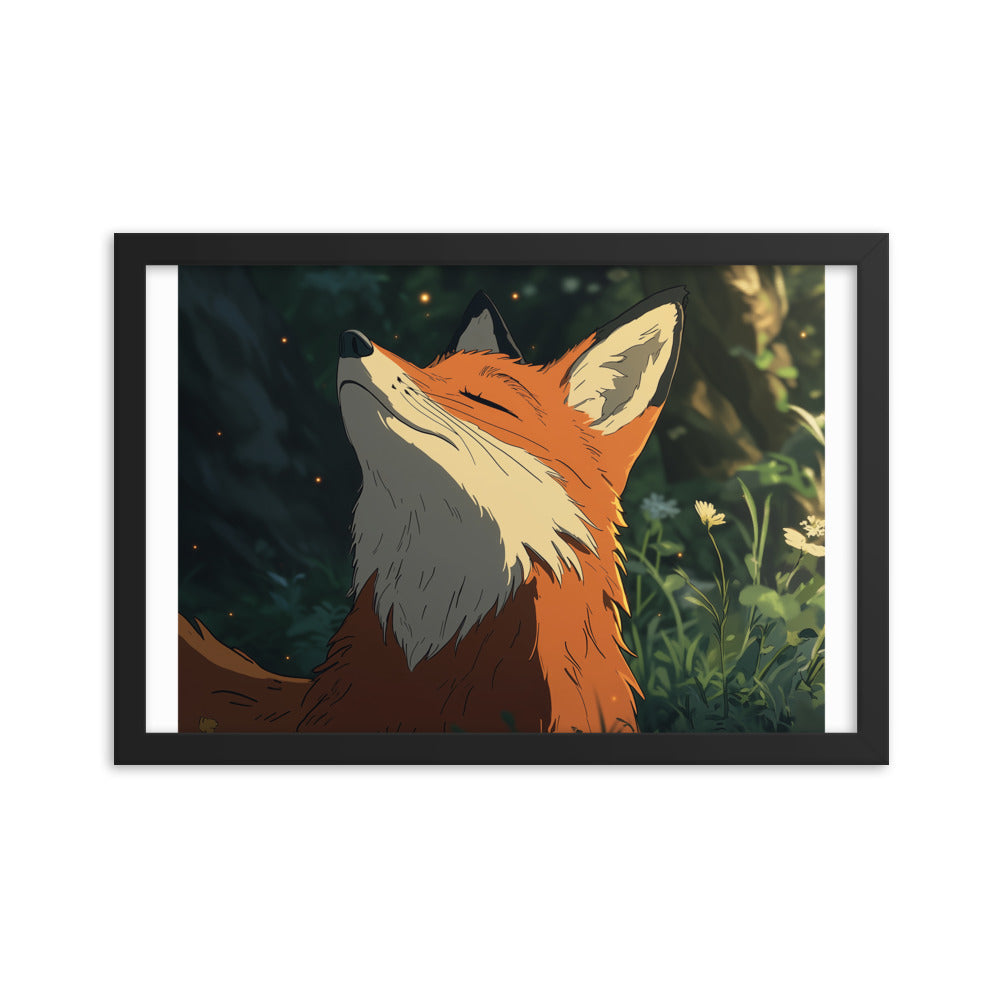 Fox 2 Framed photo paper poster