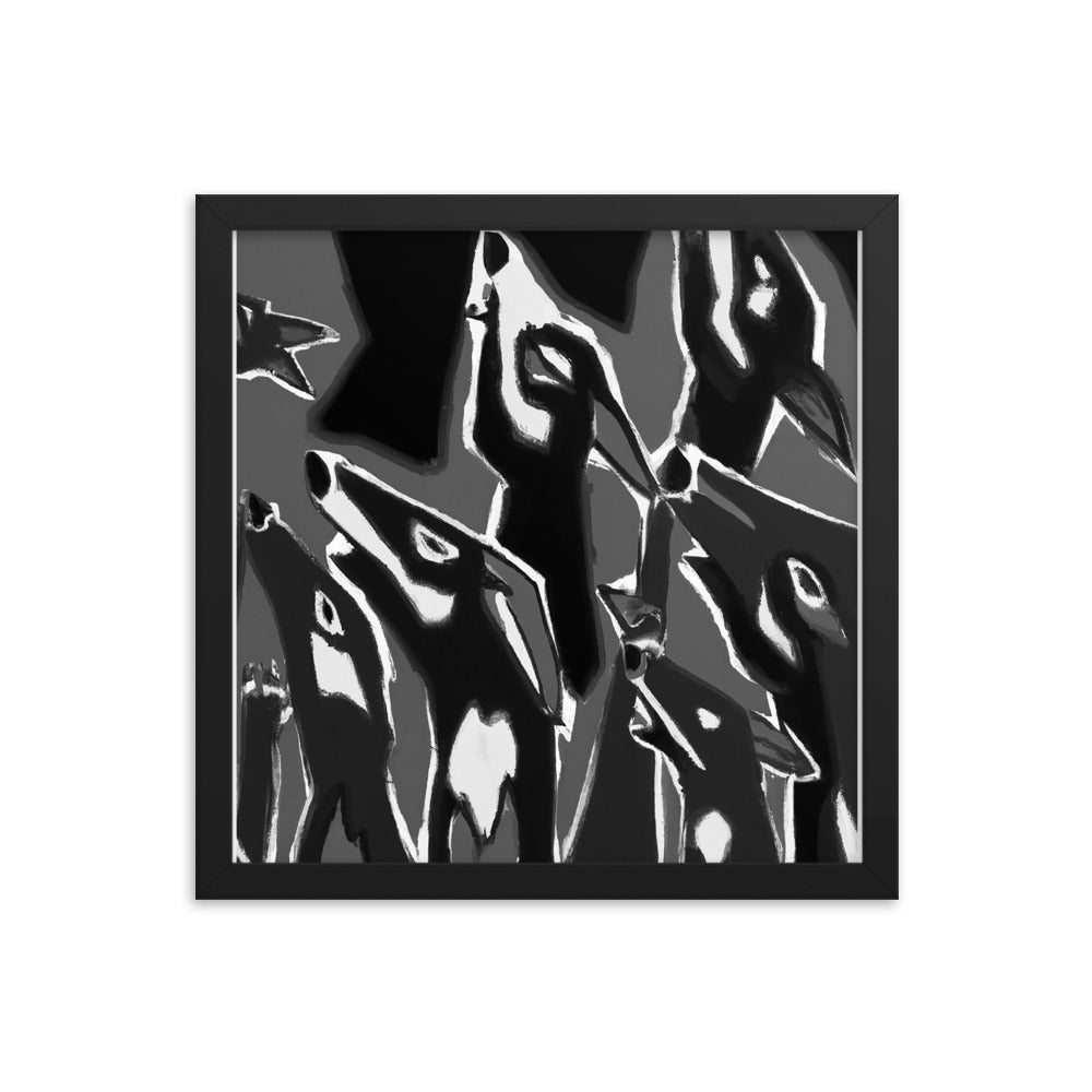 Night Howls Framed photo paper poster