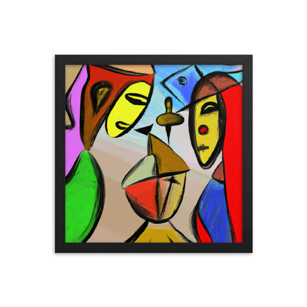 Cubism Framed photo paper poster