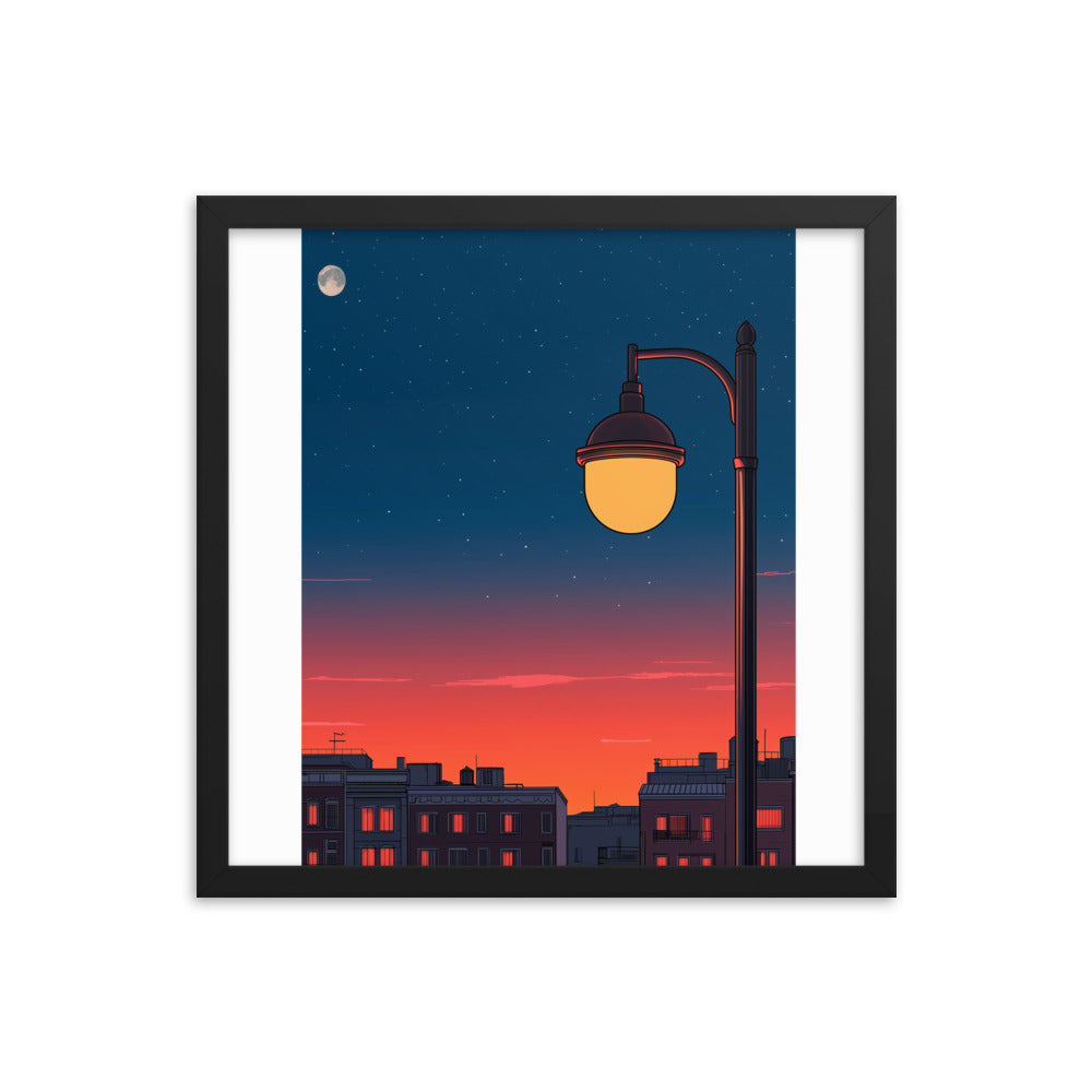 1 Framed photo paper poster