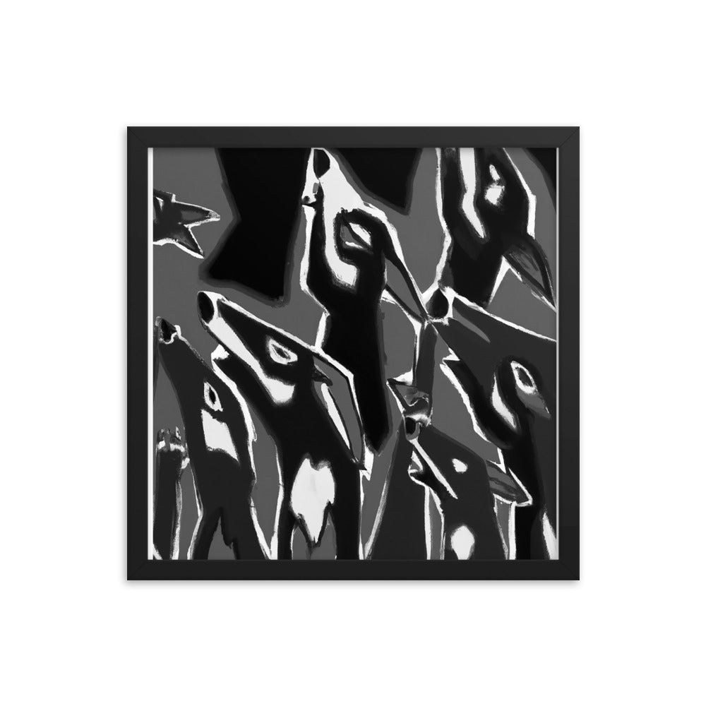 Night Howls Framed photo paper poster