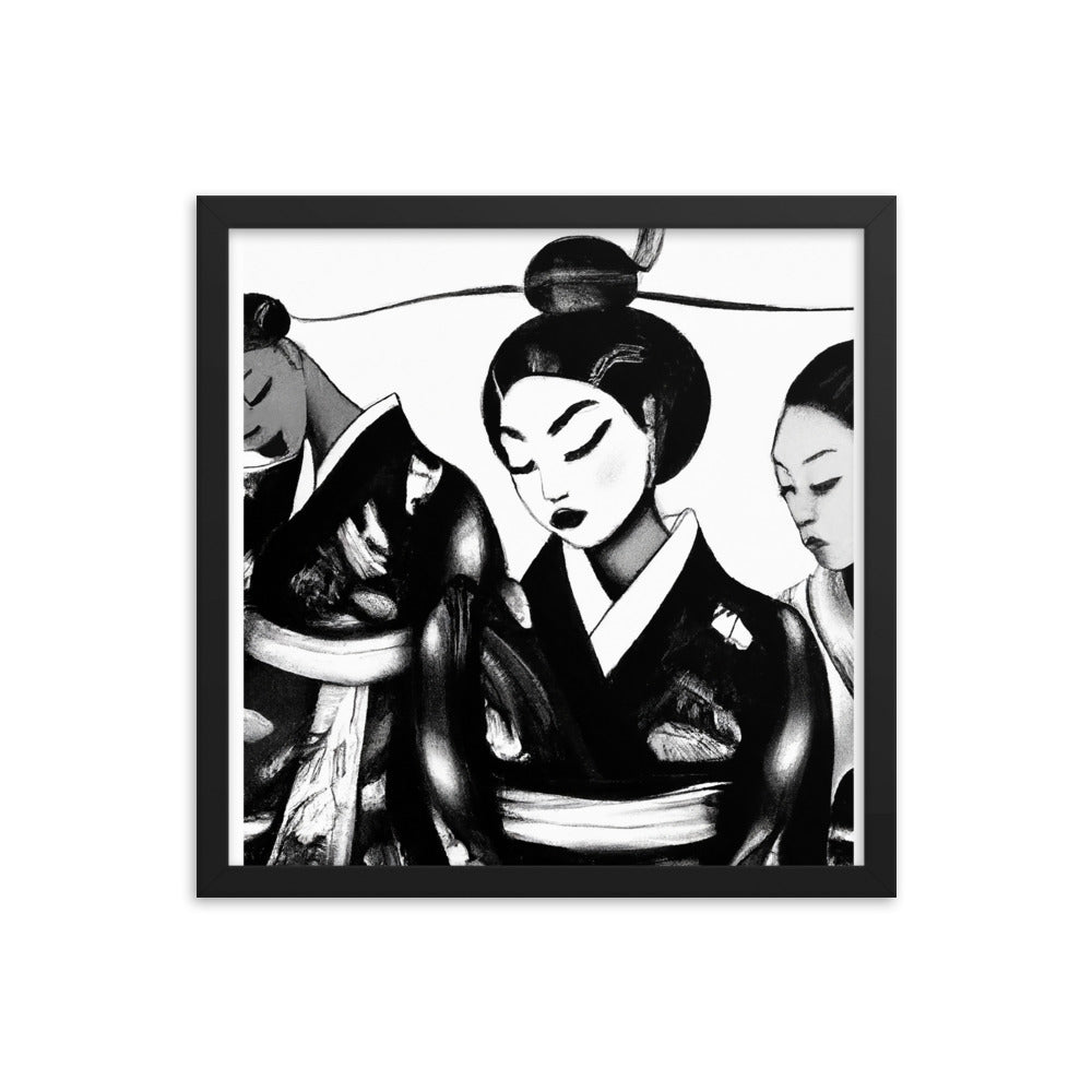 Ukiyo-e Framed photo paper poster