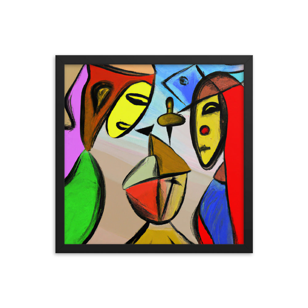 Cubism Framed photo paper poster