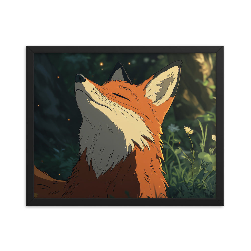 Fox 2 Framed photo paper poster