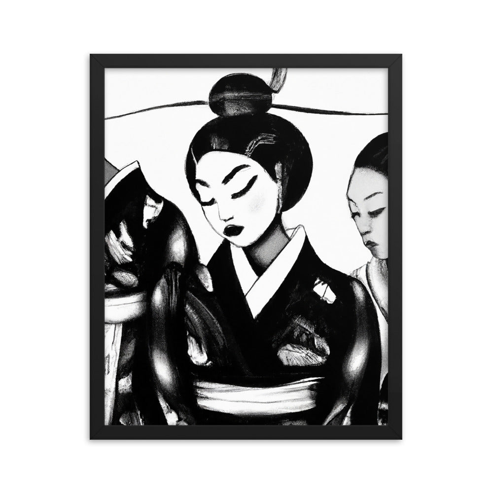 Ukiyo-e Framed photo paper poster