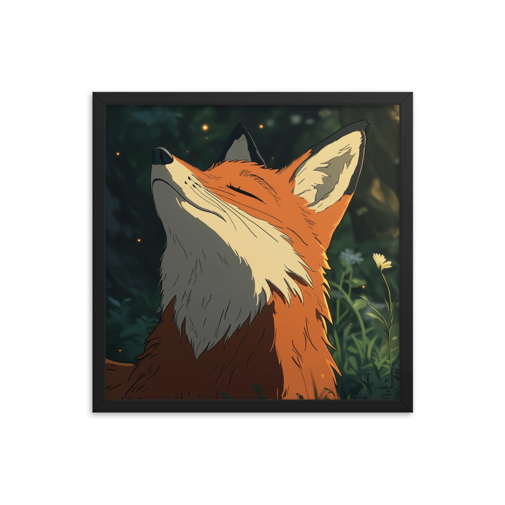 Fox 2 Framed photo paper poster