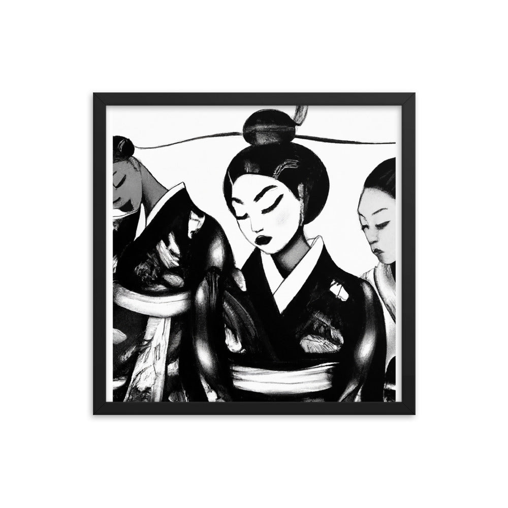 Ukiyo-e Framed photo paper poster