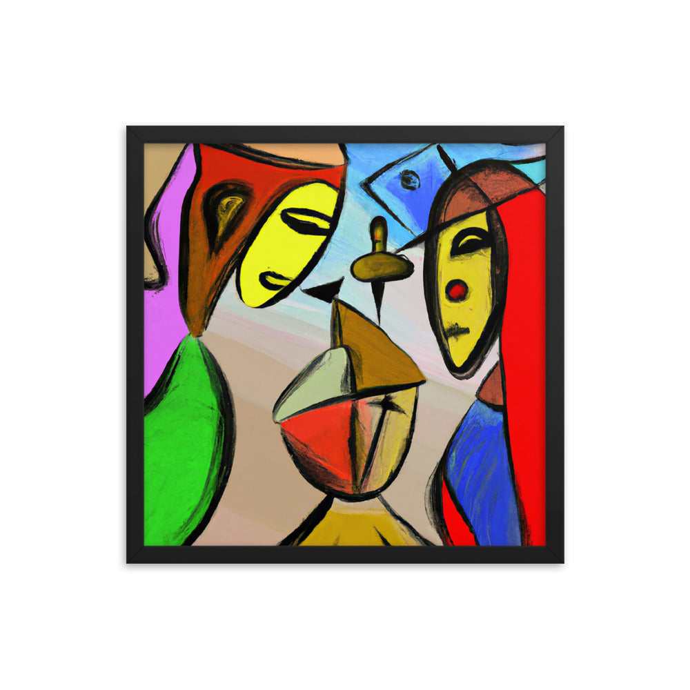 Cubism Framed photo paper poster