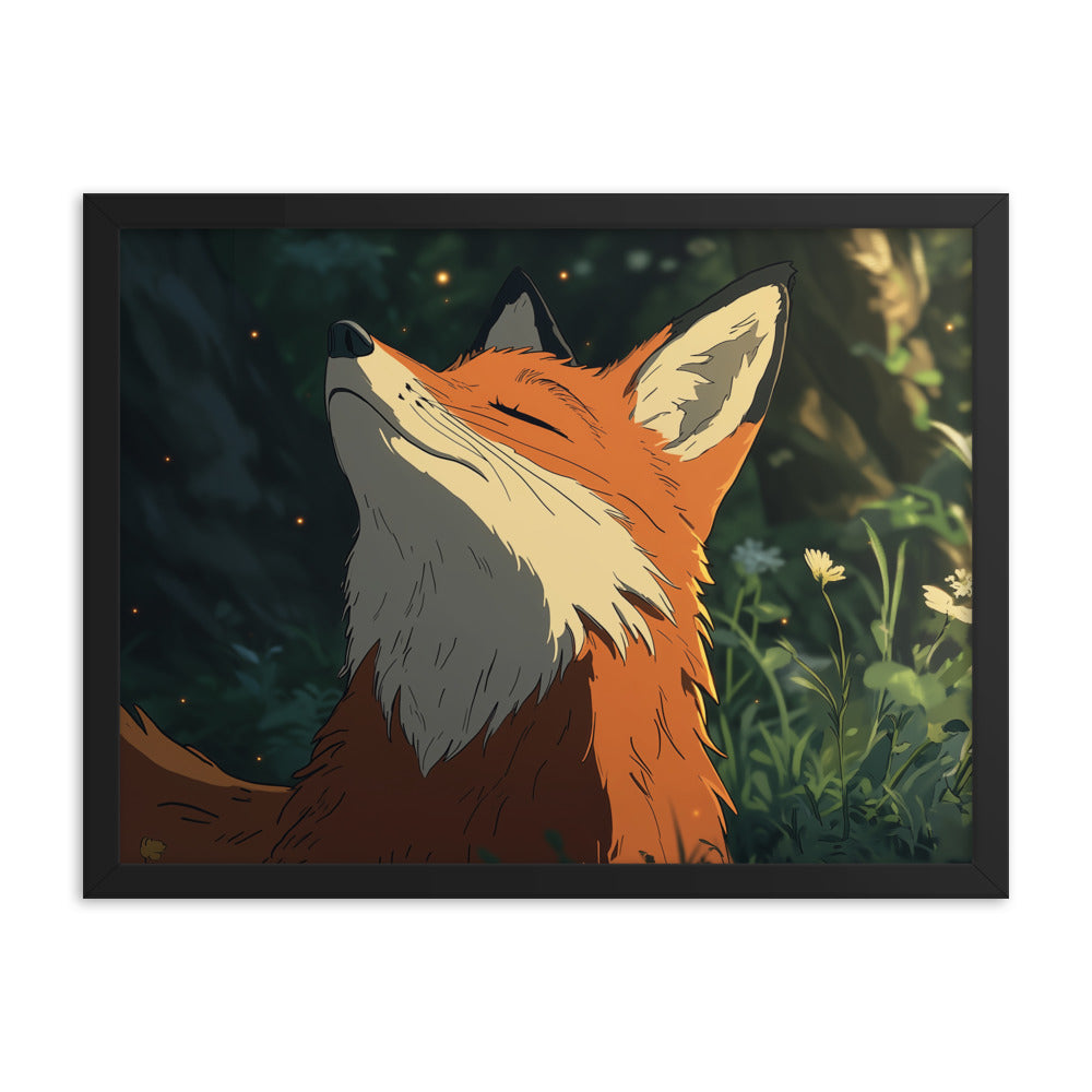 Fox 2 Framed photo paper poster