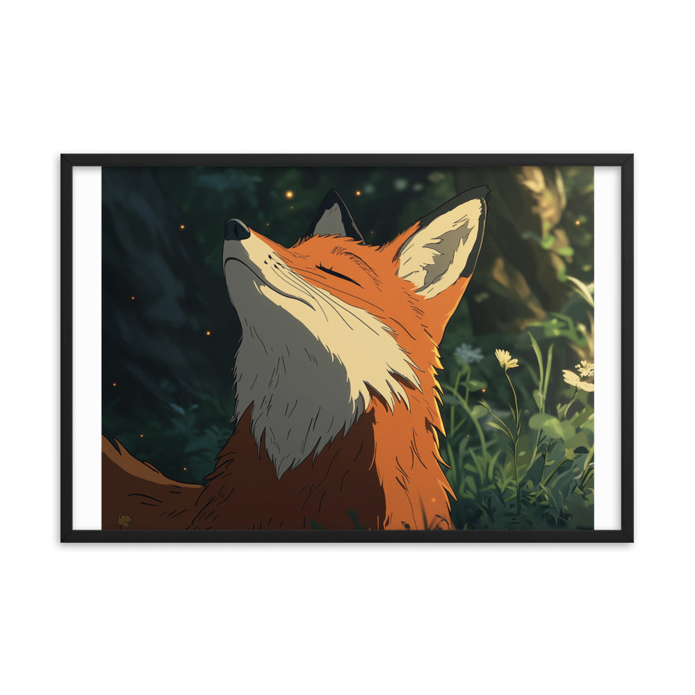 Fox 2 Framed photo paper poster