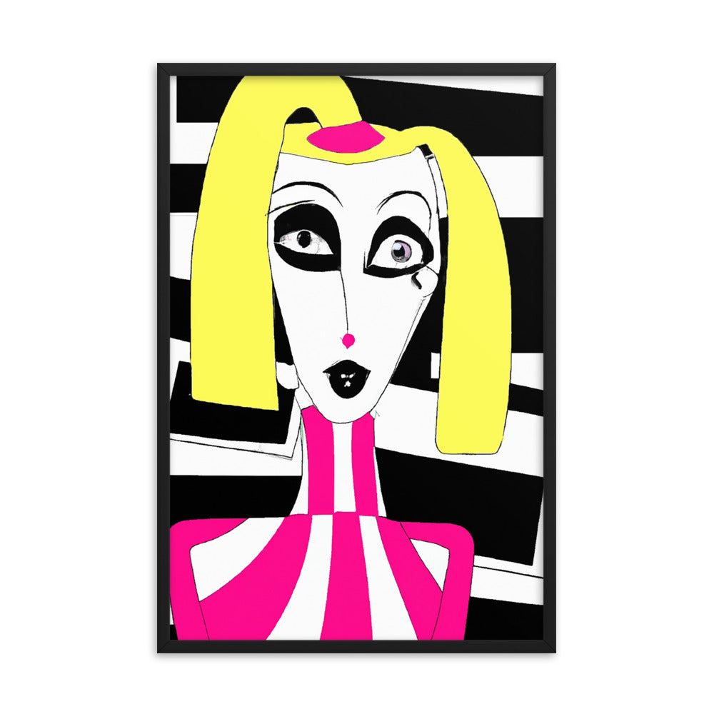 Weird Barbie Framed photo paper poster