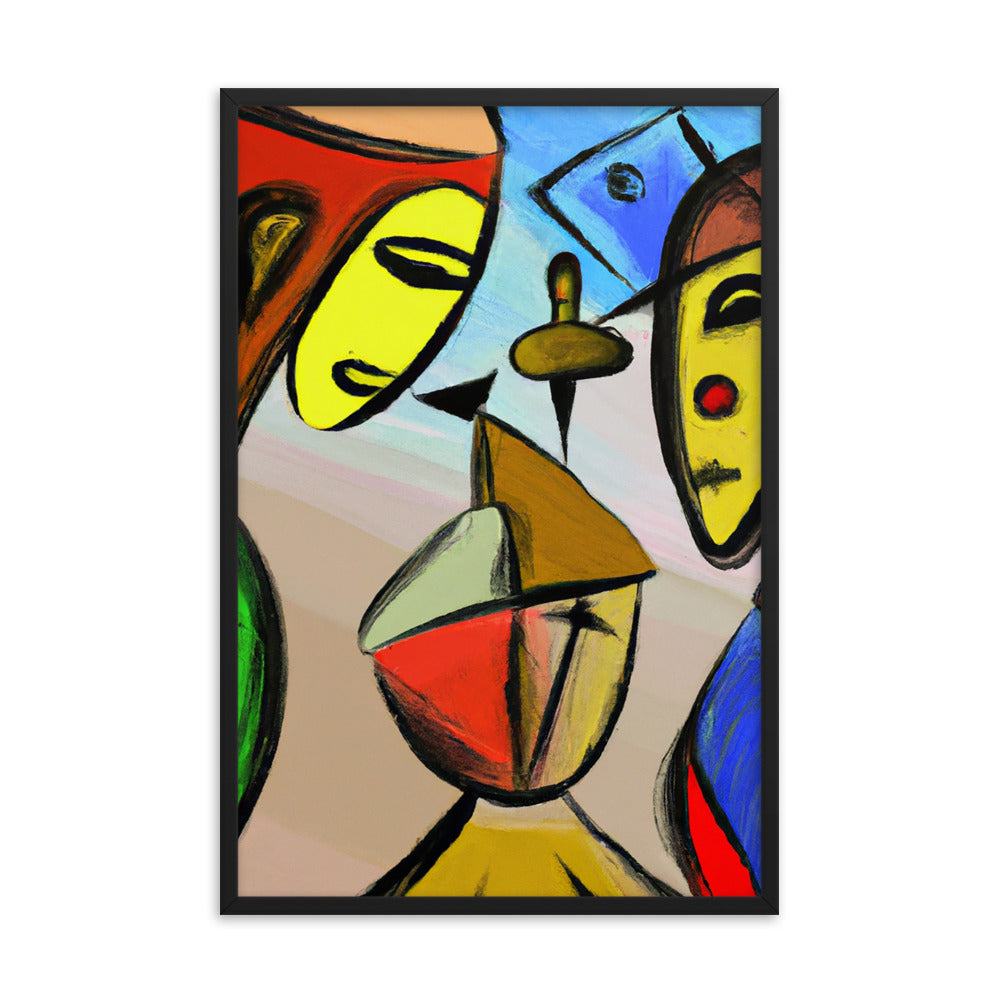 Cubism Framed photo paper poster