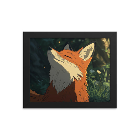 Fox 2 Framed photo paper poster