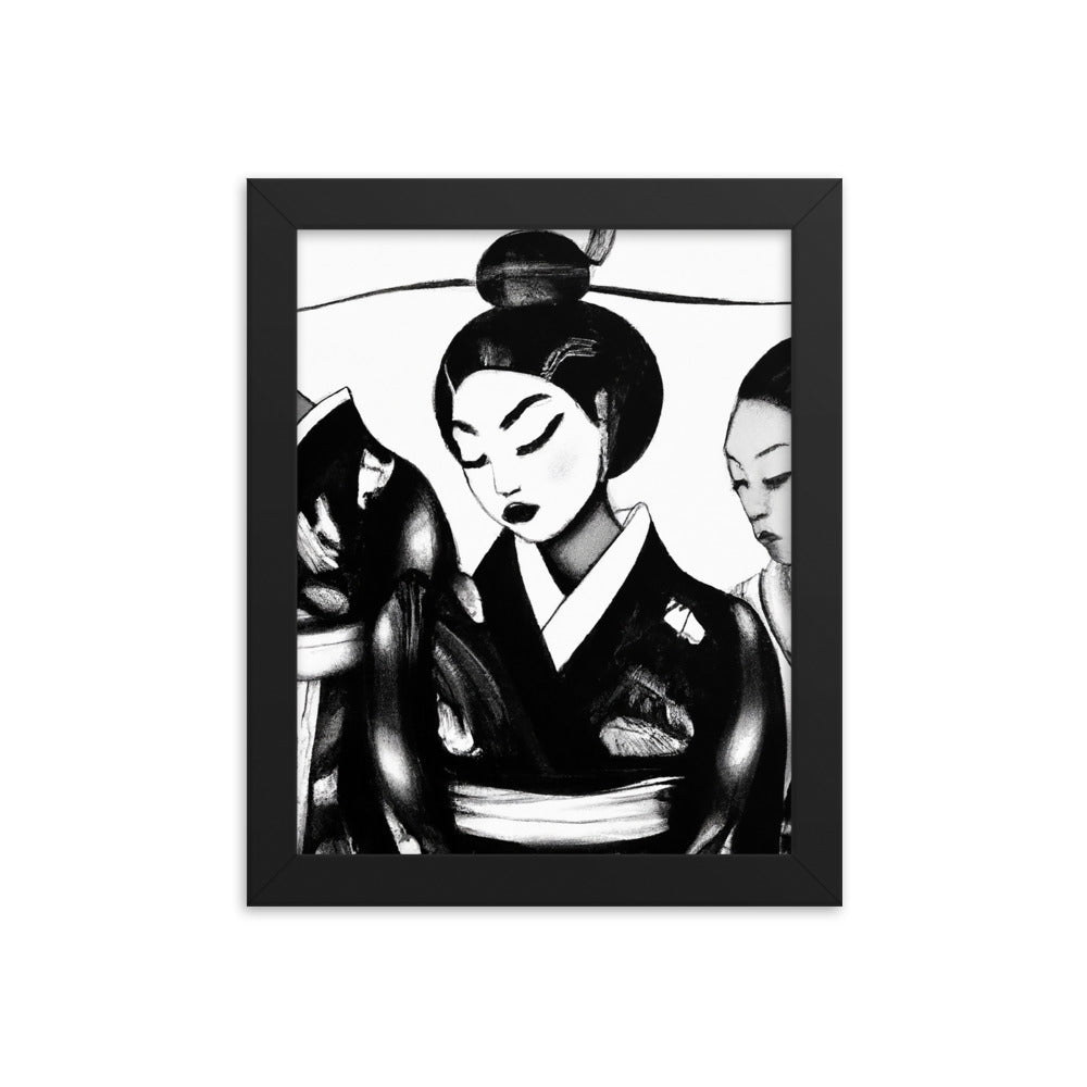 Ukiyo-e Framed photo paper poster