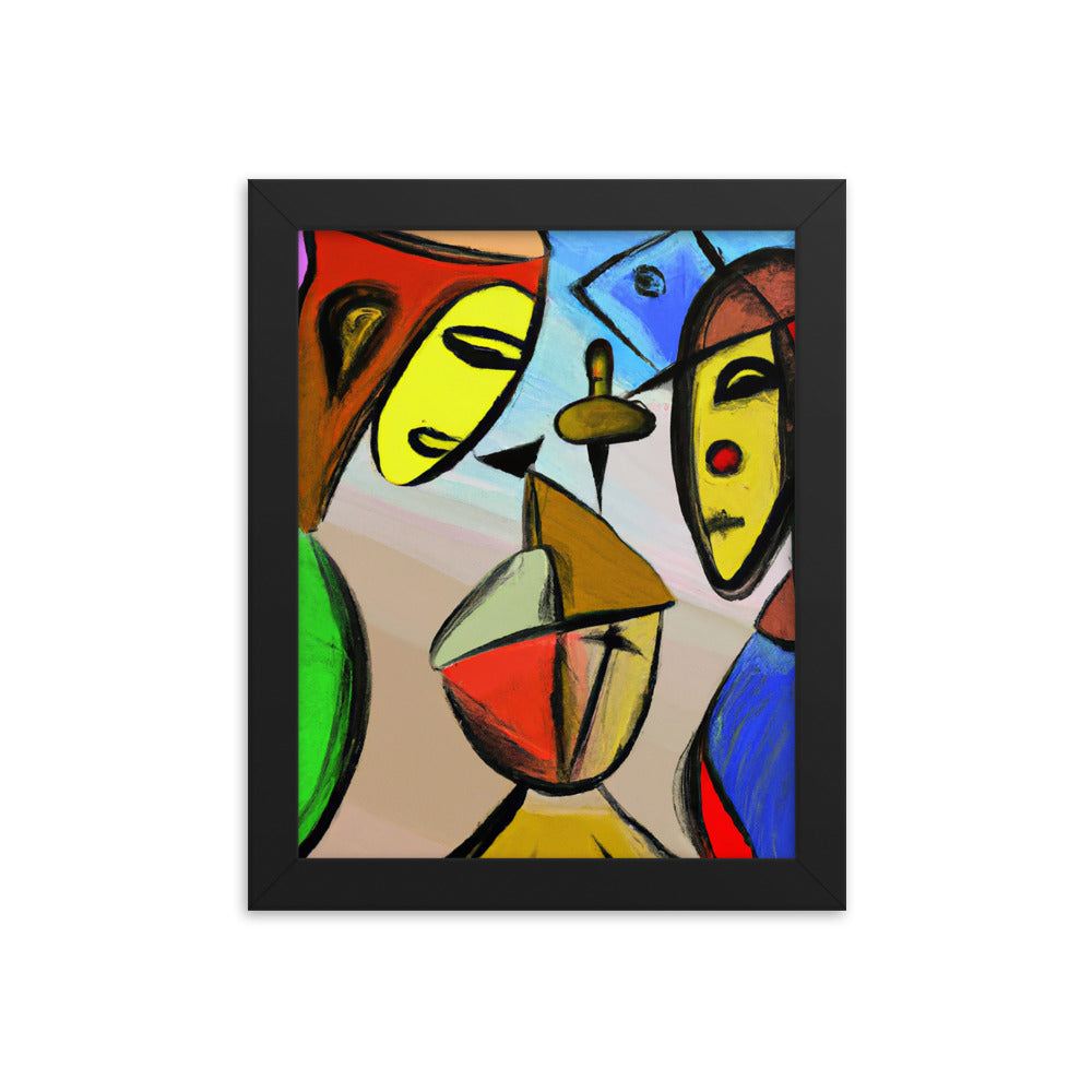 Cubism Framed photo paper poster