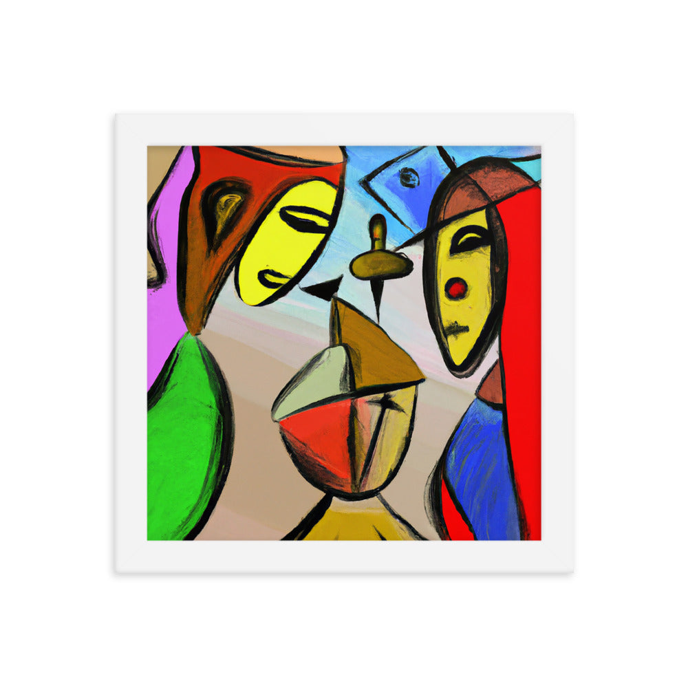 Cubism Framed photo paper poster