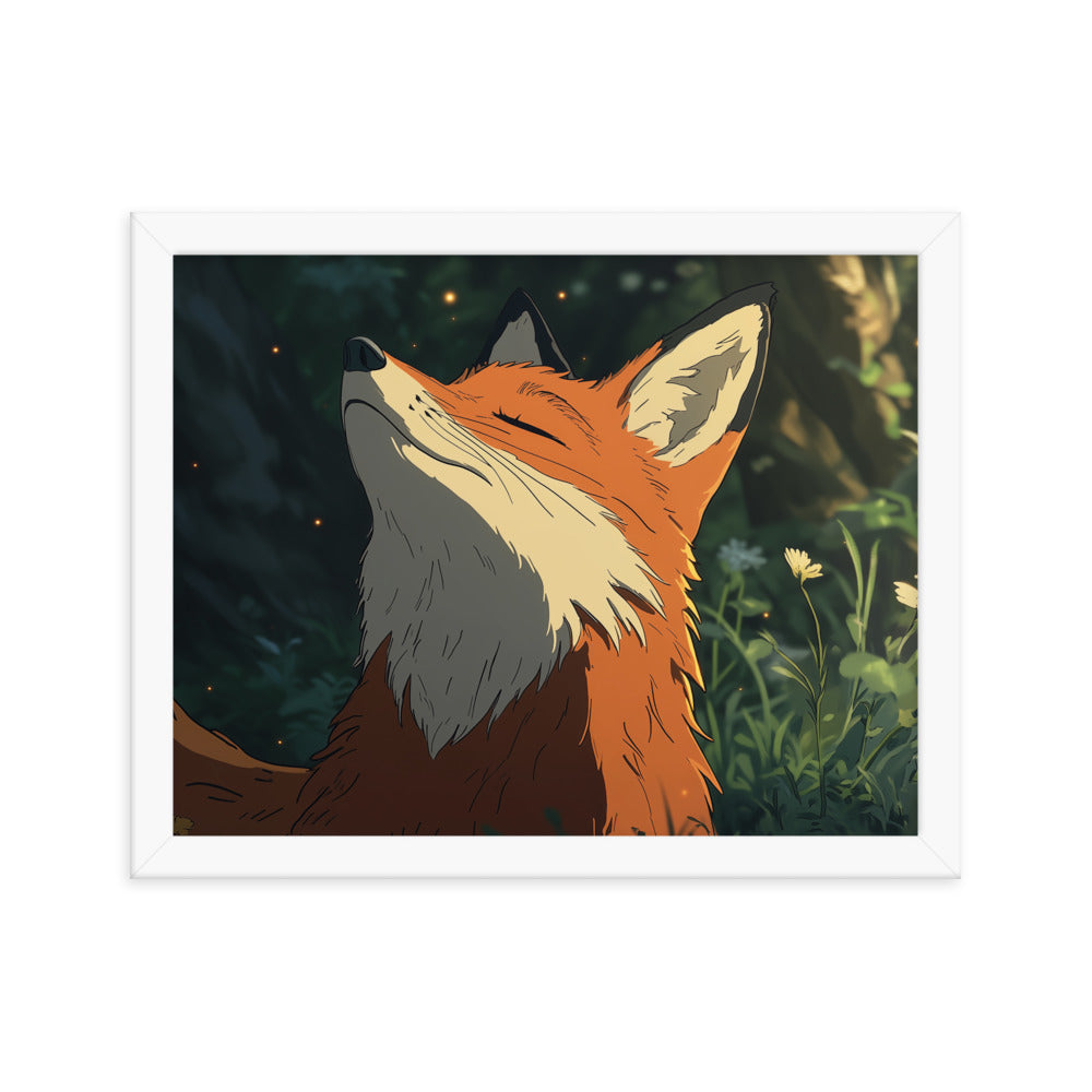 Fox 2 Framed photo paper poster