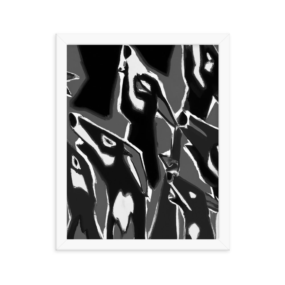 Night Howls Framed photo paper poster