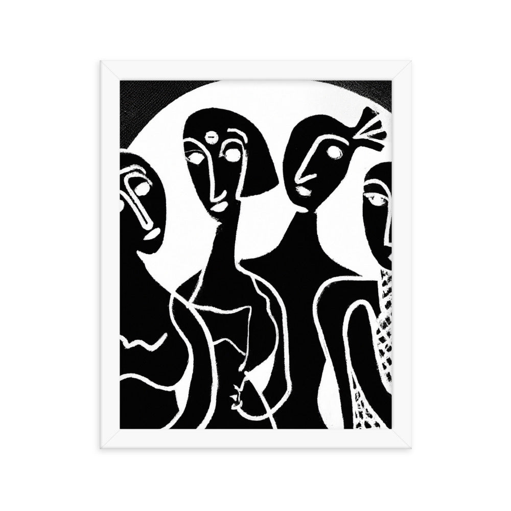 The Four Sisters Framed photo paper poster