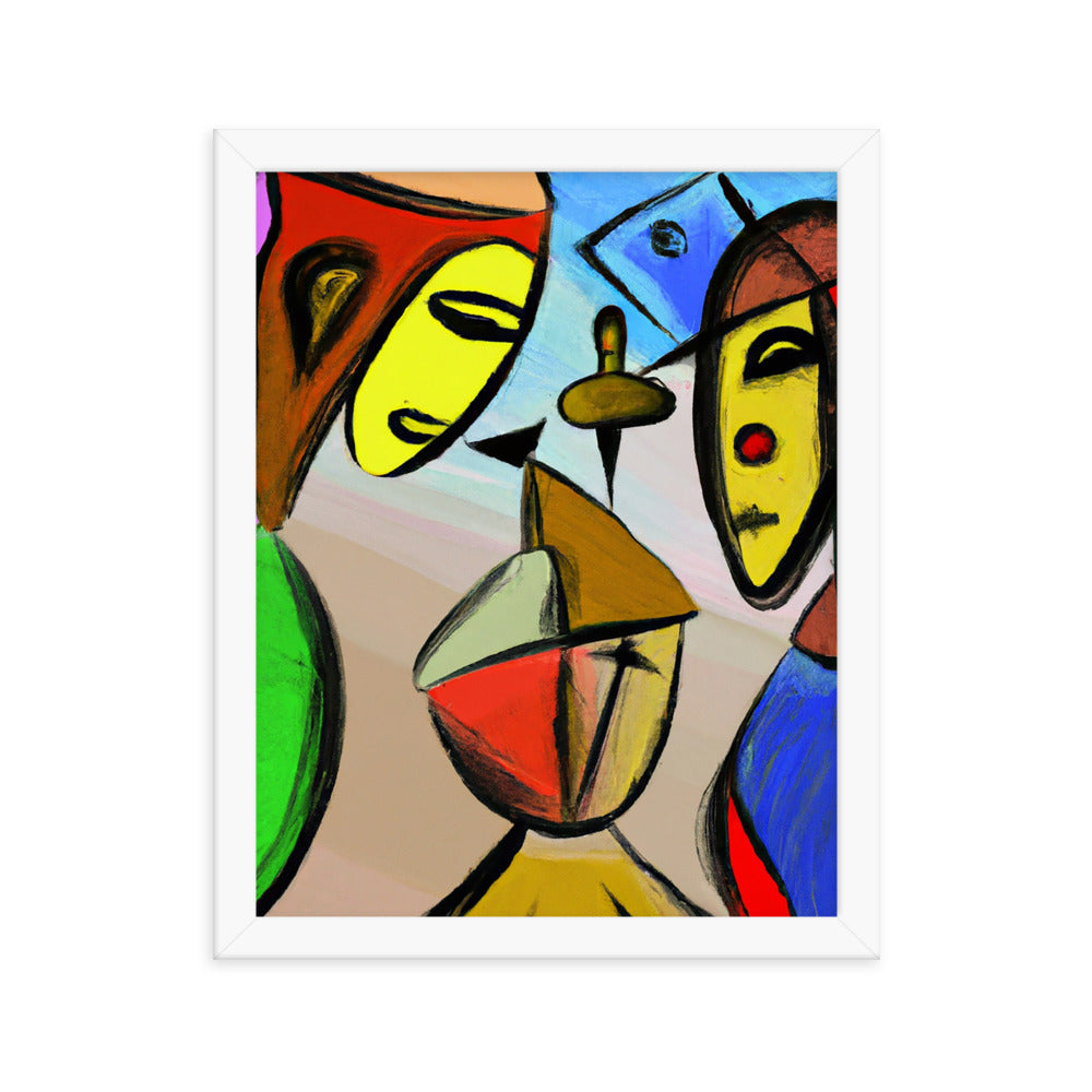 Cubism Framed photo paper poster