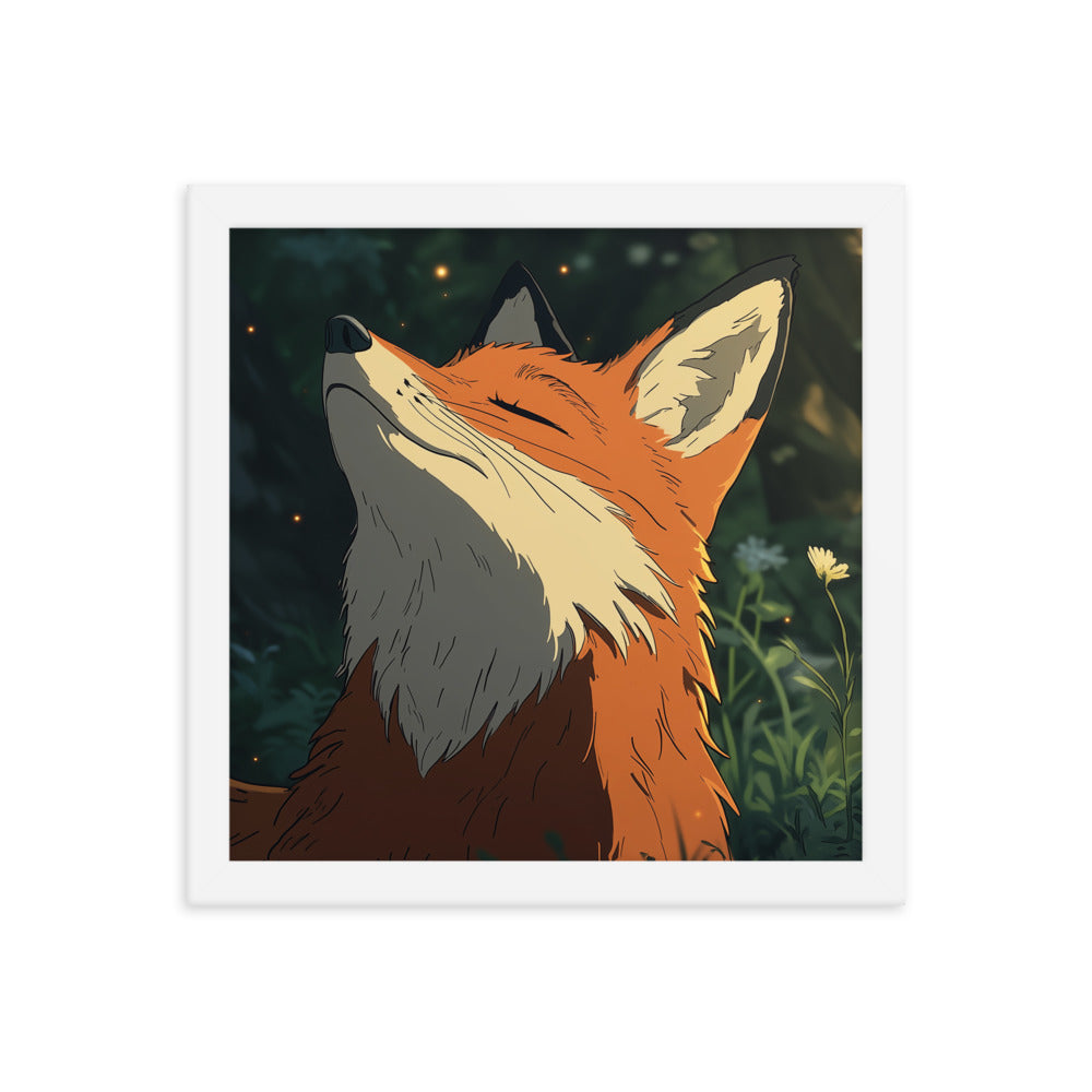 Fox 2 Framed photo paper poster