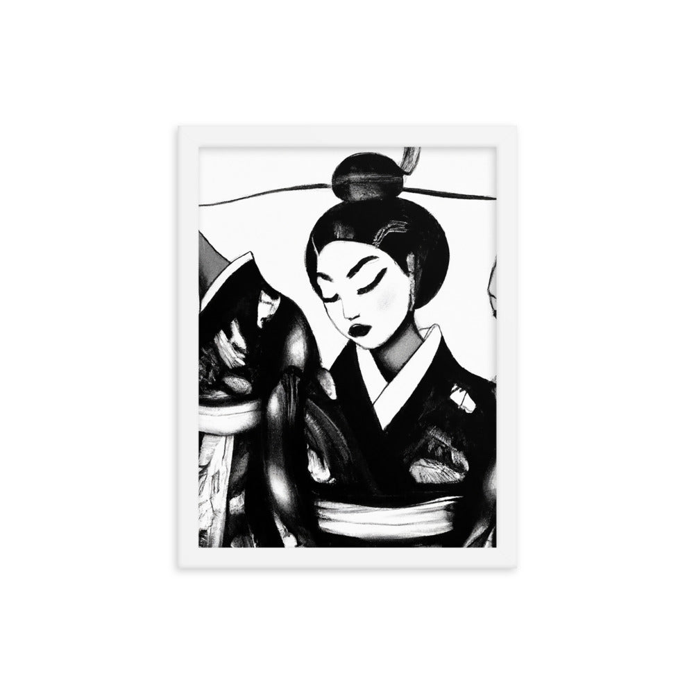 Ukiyo-e Framed photo paper poster