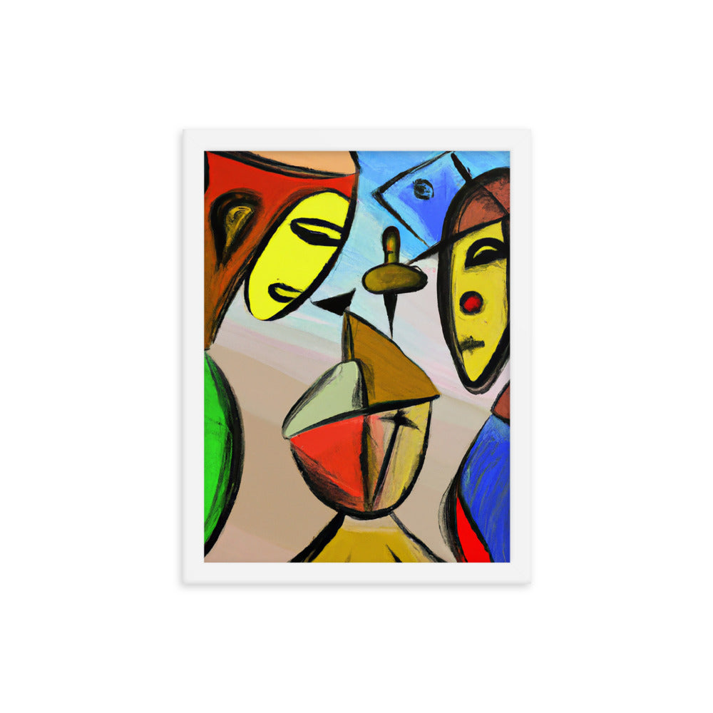 Cubism Framed photo paper poster