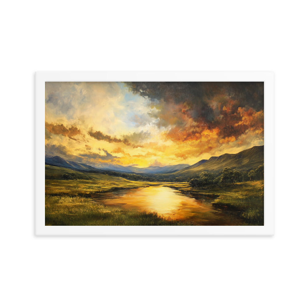 Untitled Landscape 1 framed photo paper poster