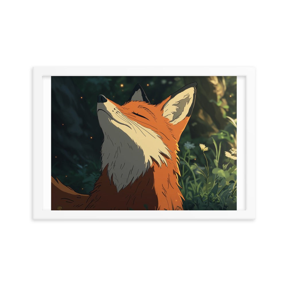 Fox 2 Framed photo paper poster