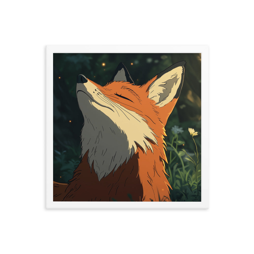 Fox 2 Framed photo paper poster