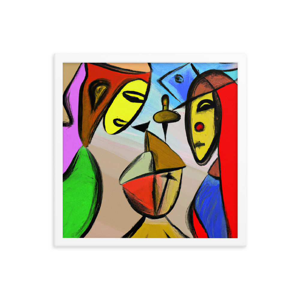 Cubism Framed photo paper poster