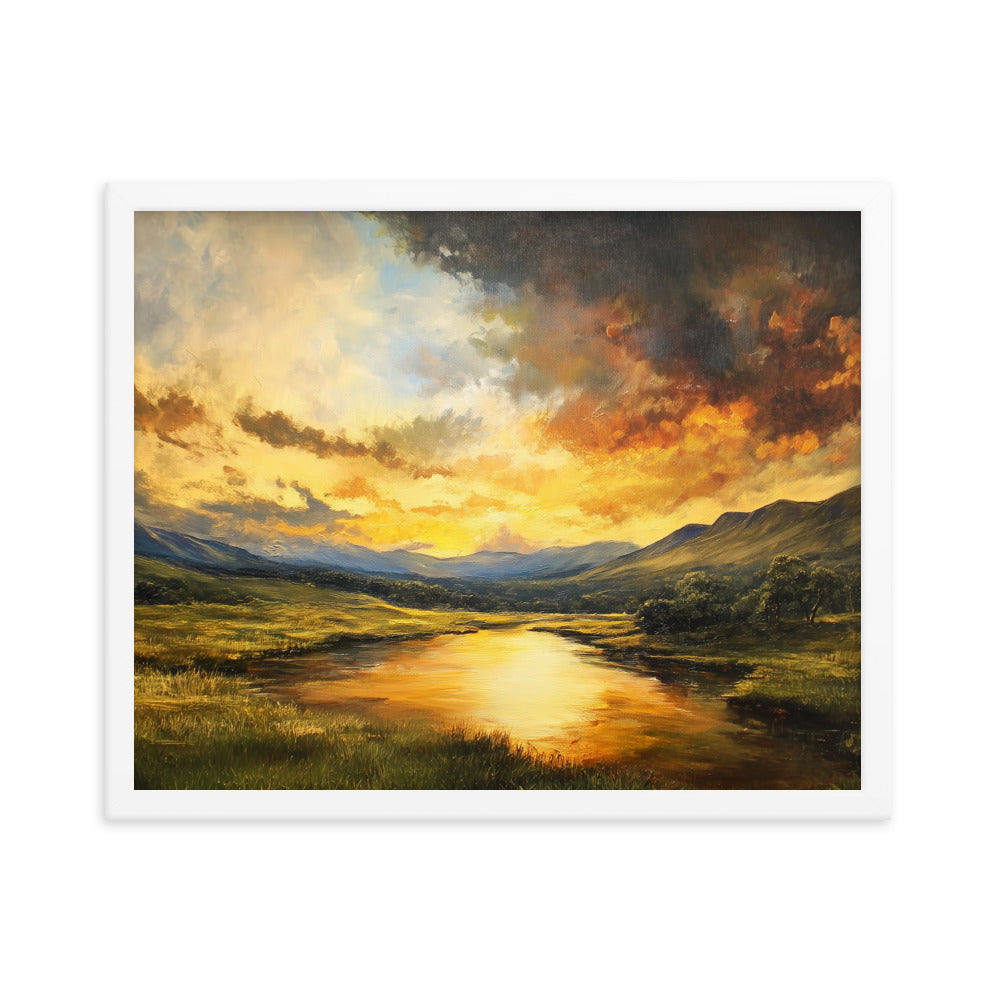 Untitled Landscape 1 framed photo paper poster