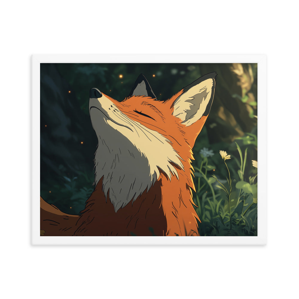 Fox 2 Framed photo paper poster