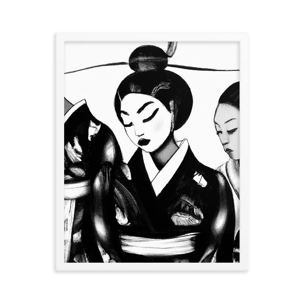 Ukiyo-e Framed photo paper poster