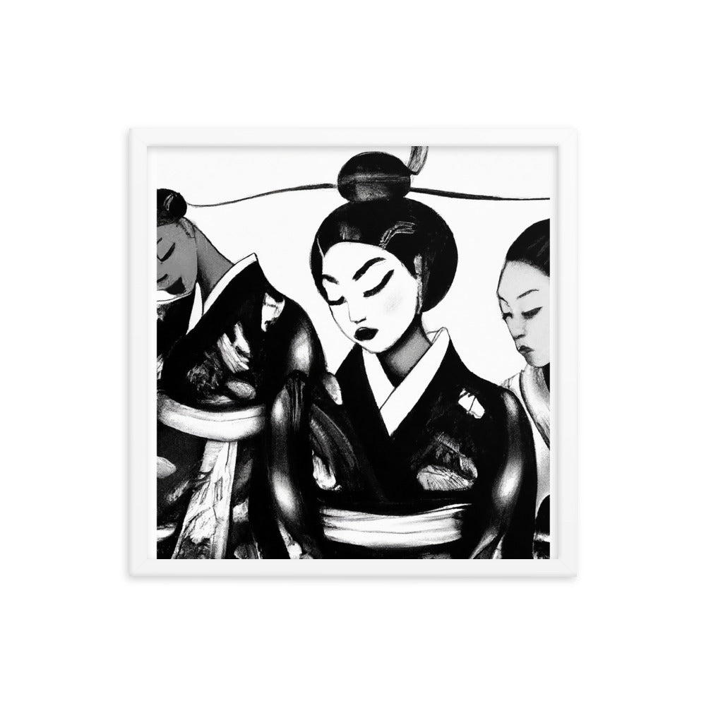 Ukiyo-e Framed photo paper poster