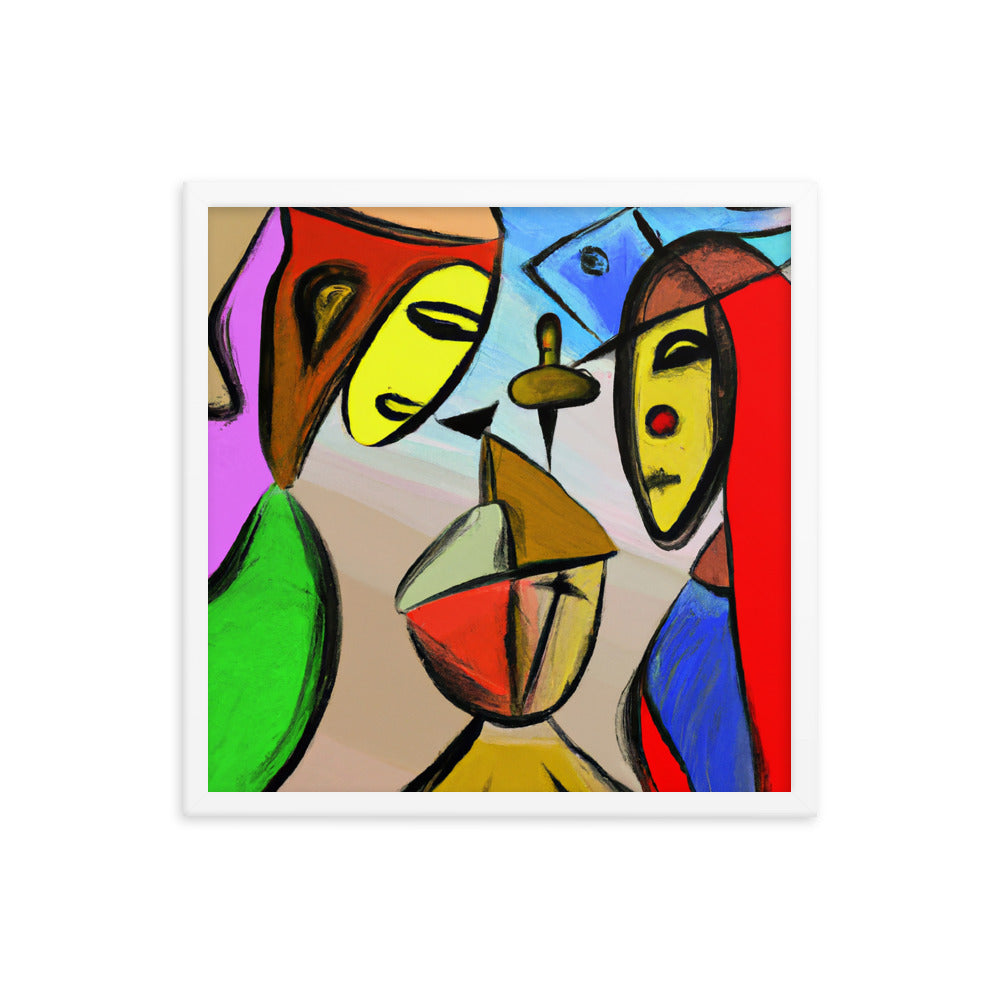 Cubism Framed photo paper poster