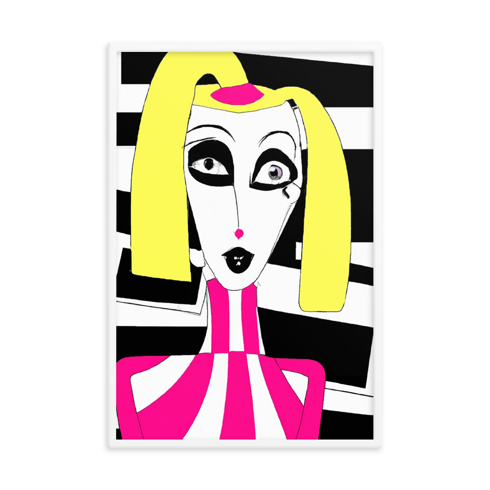 Weird Barbie Framed photo paper poster