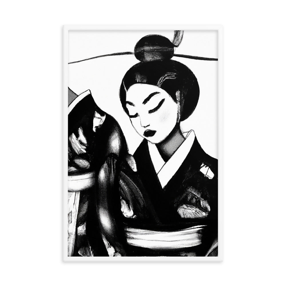 Ukiyo-e Framed photo paper poster