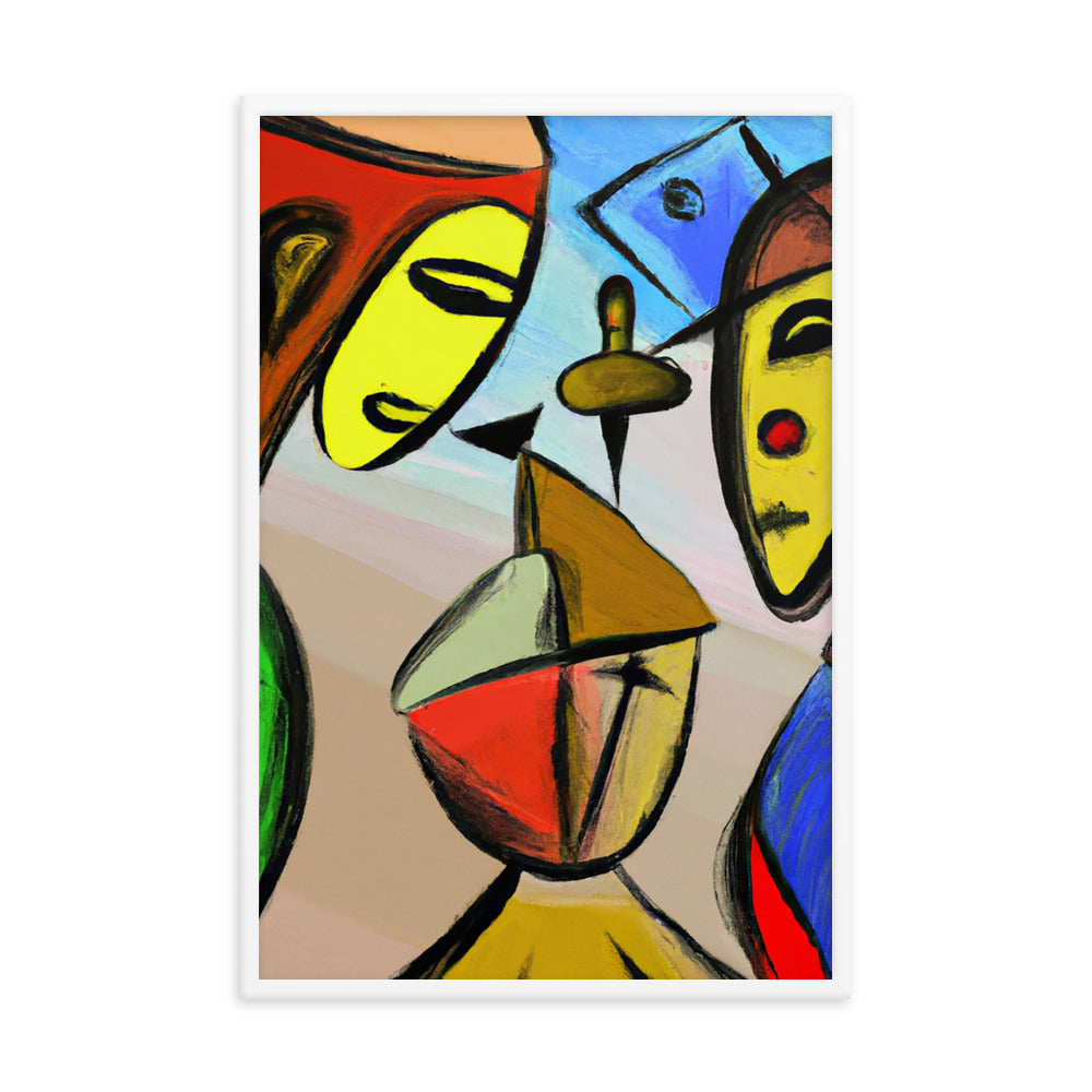 Cubism Framed photo paper poster