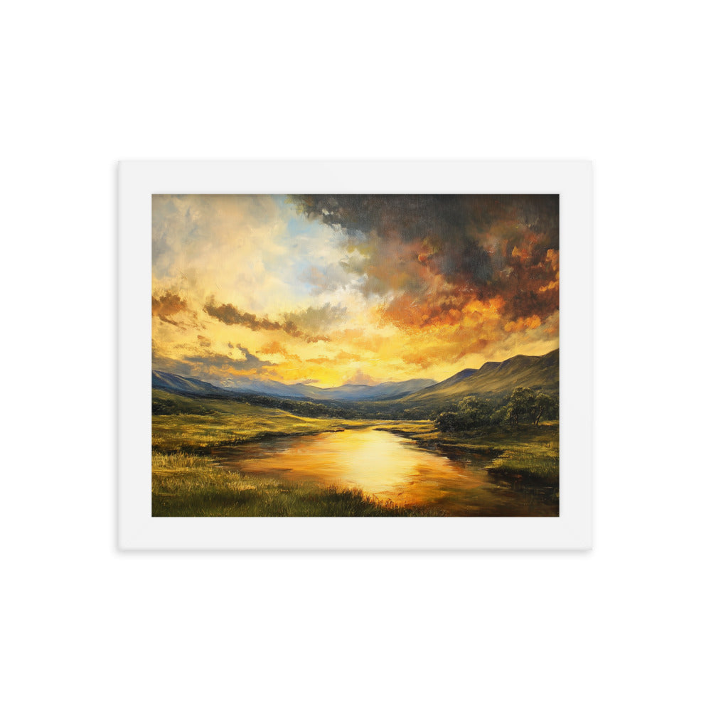 Untitled Landscape 1 framed photo paper poster