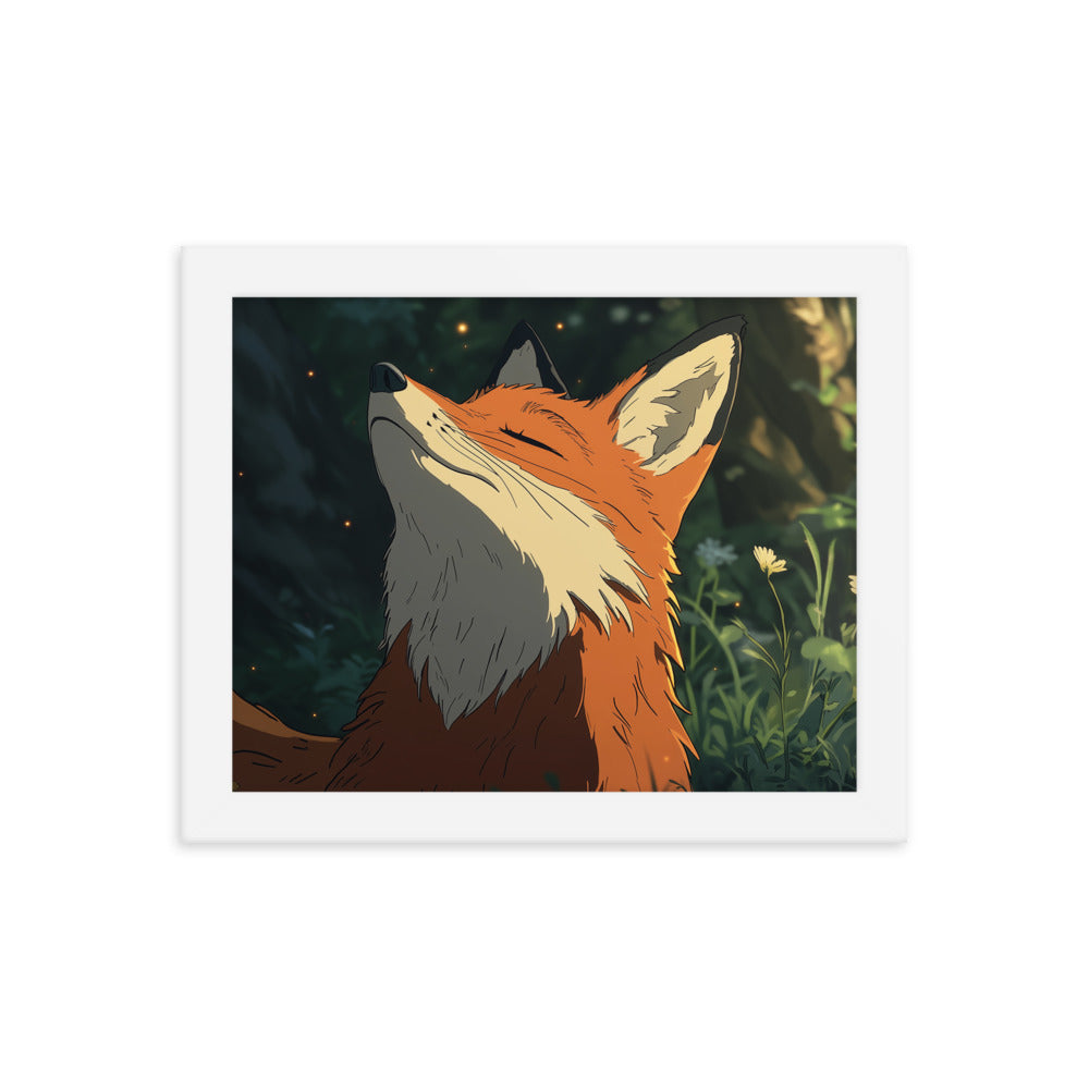 Fox 2 Framed photo paper poster