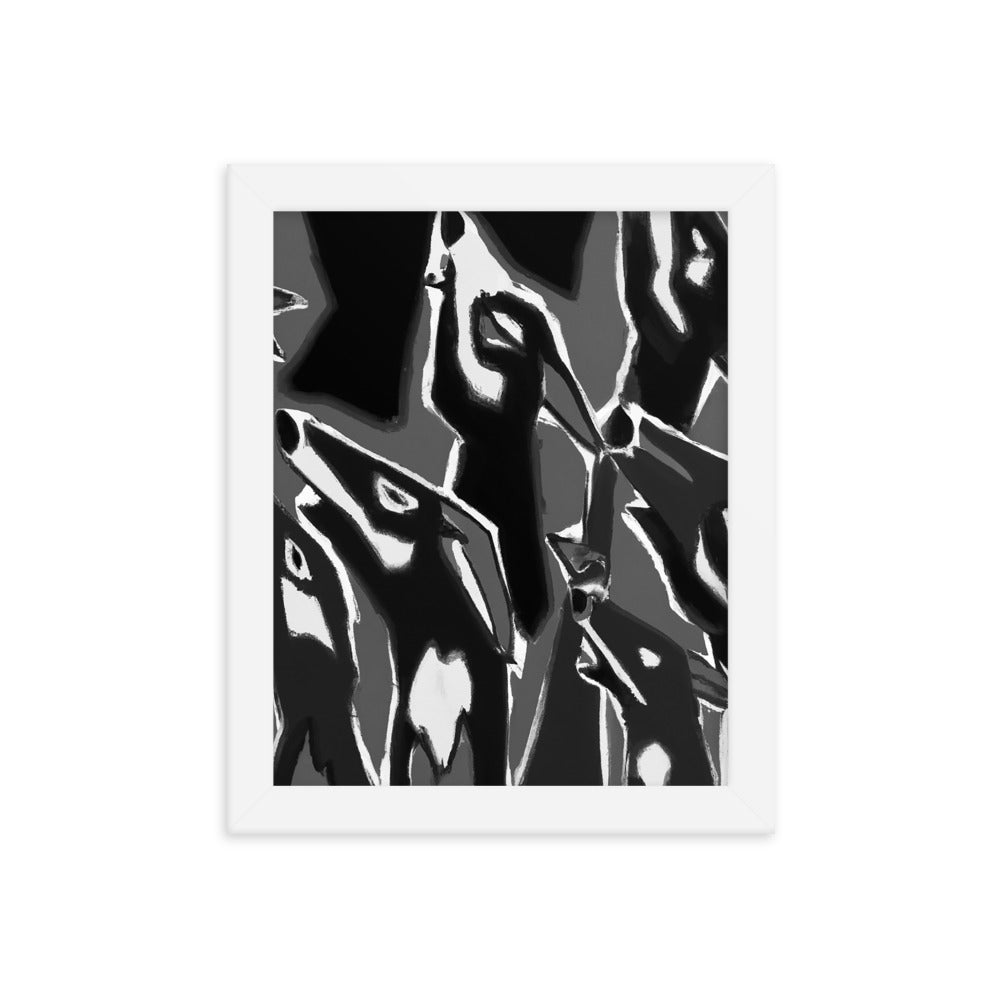 Night Howls Framed photo paper poster